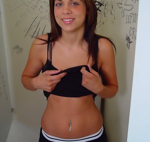 Gloryhole Initiations picture collection featuring Kimmy in sucking dick sex scene